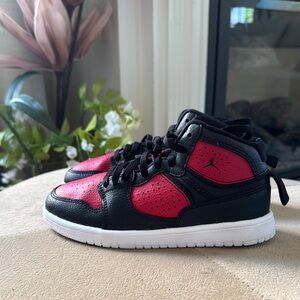 Jordan Black and Red Sneakers Iconic Design